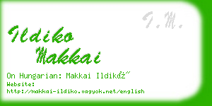 ildiko makkai business card